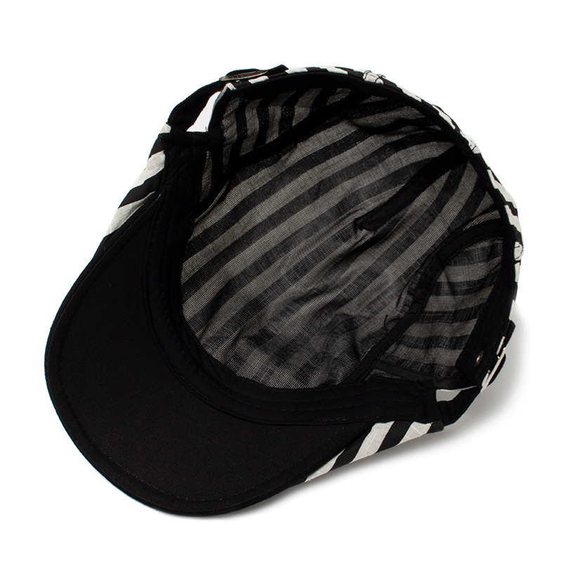 Buck | Striped flat cap