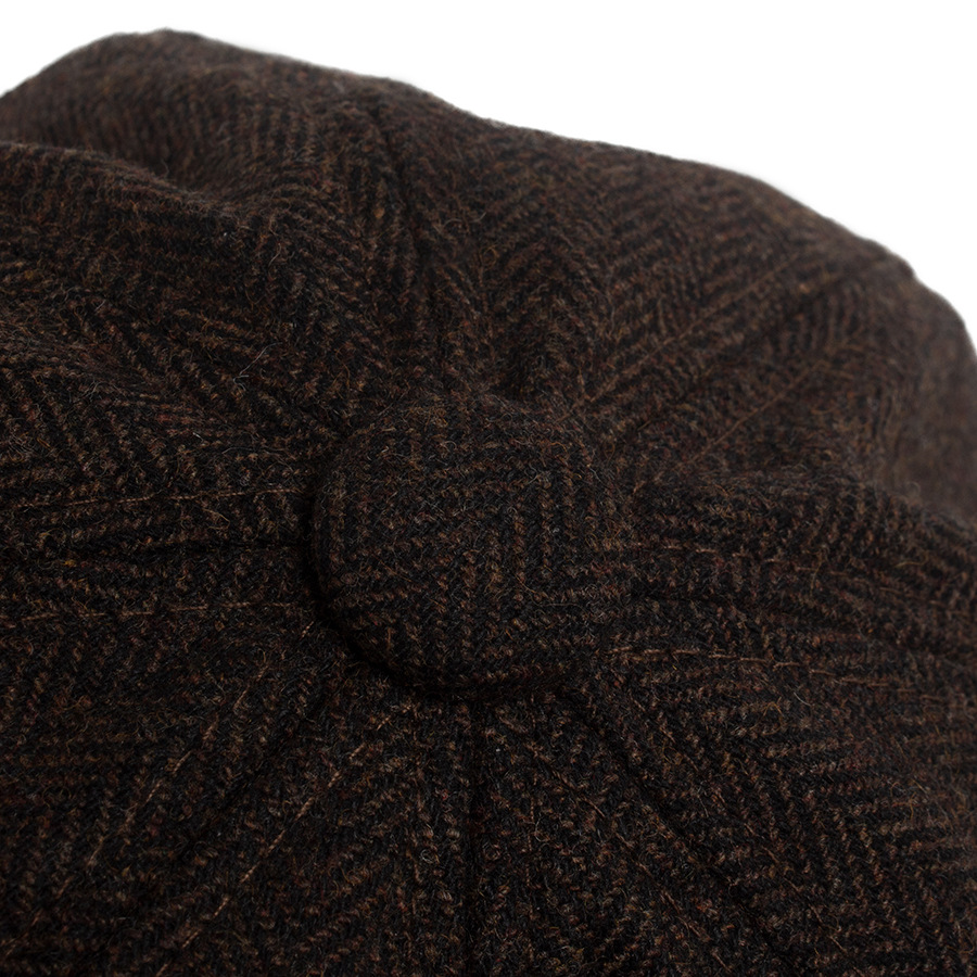 Autumn and winter wool octagonal newsboy cap