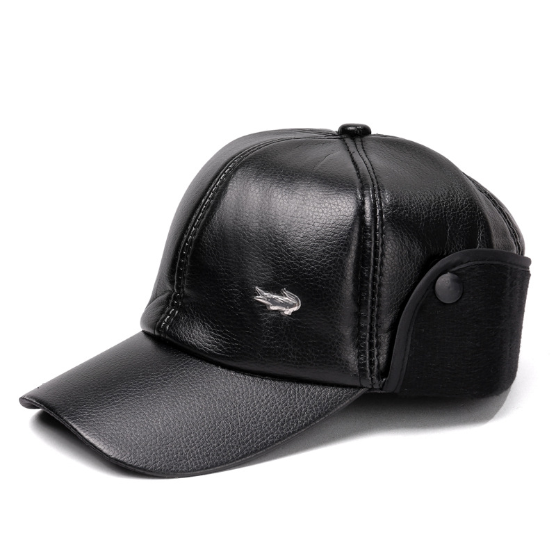 Fleece-lined and thickened ear-protecting baseball cap