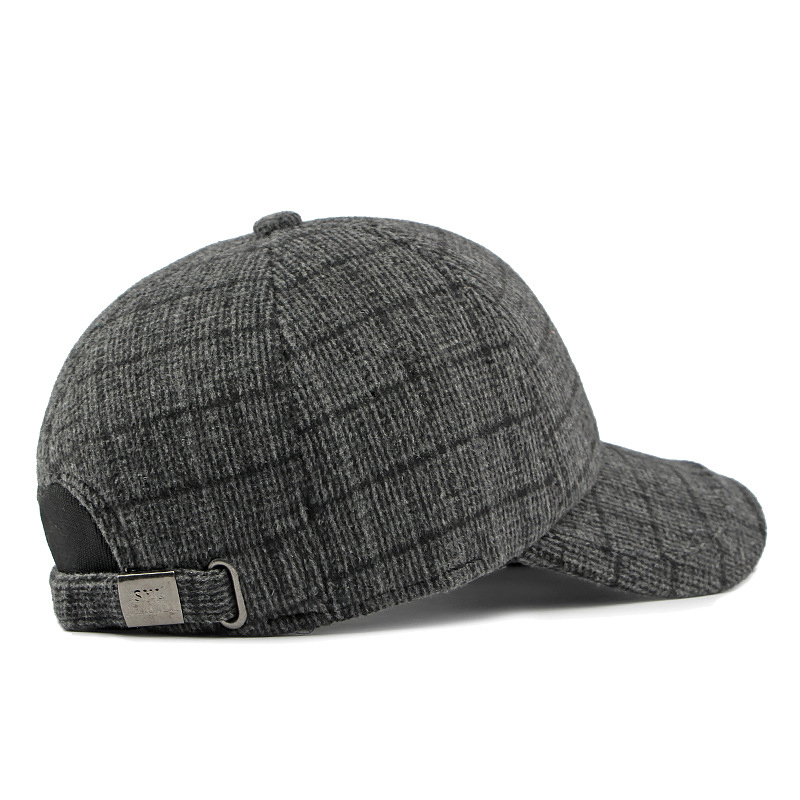 Winter wool baseball cap