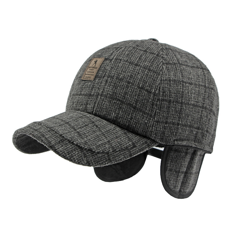 Winter wool baseball cap
