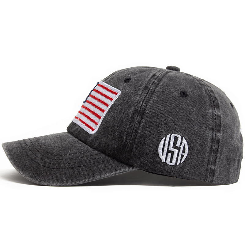American flag embroidered baseball cap