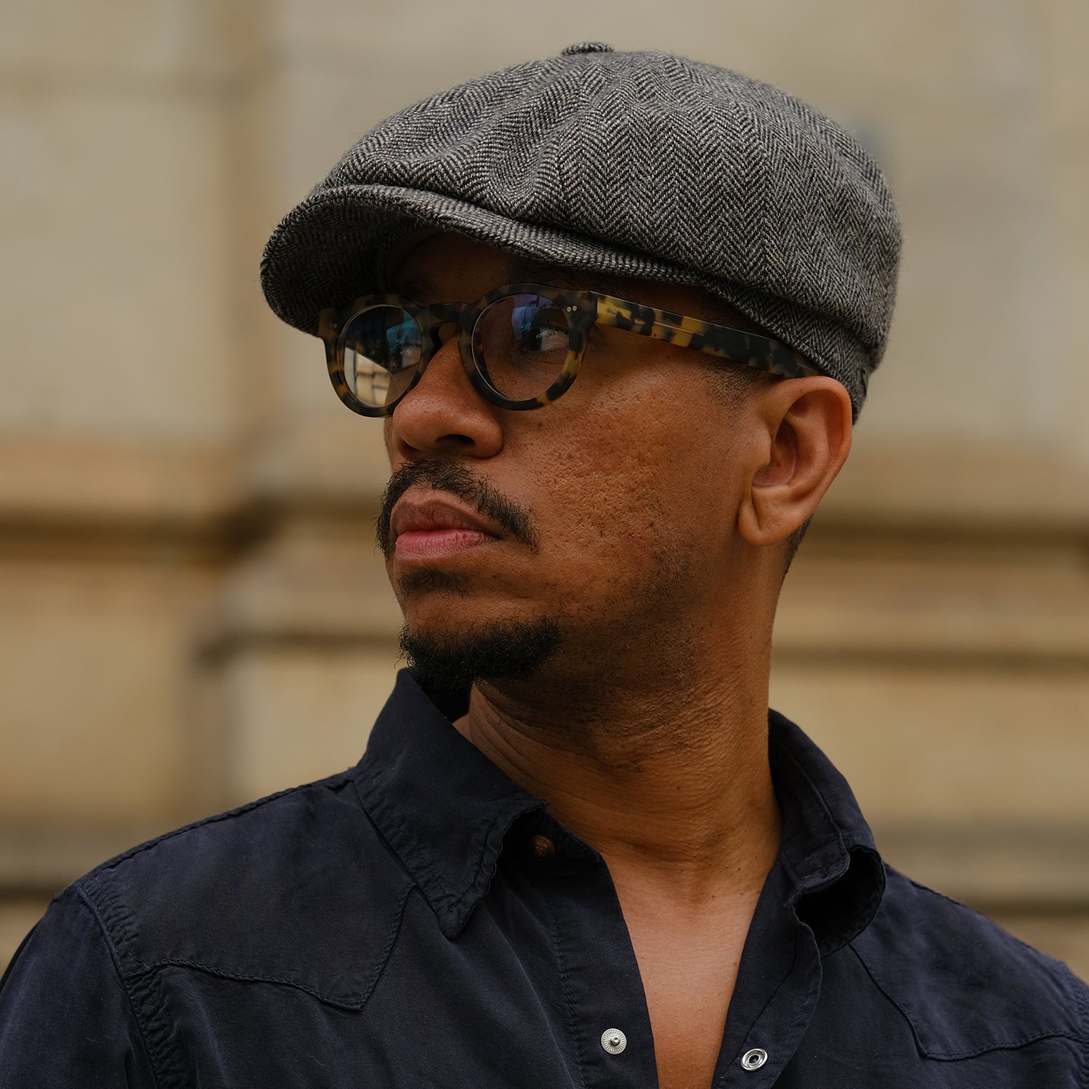 Wool Vintage Herringbone Newsboy Caps Men