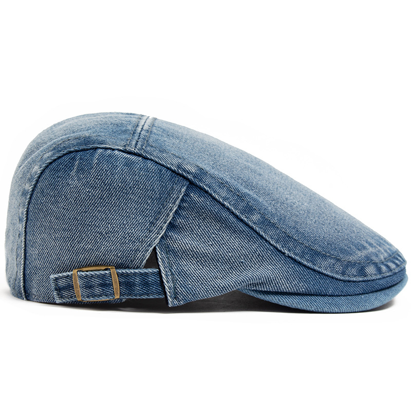 MARLIN | Washed denim flat cap