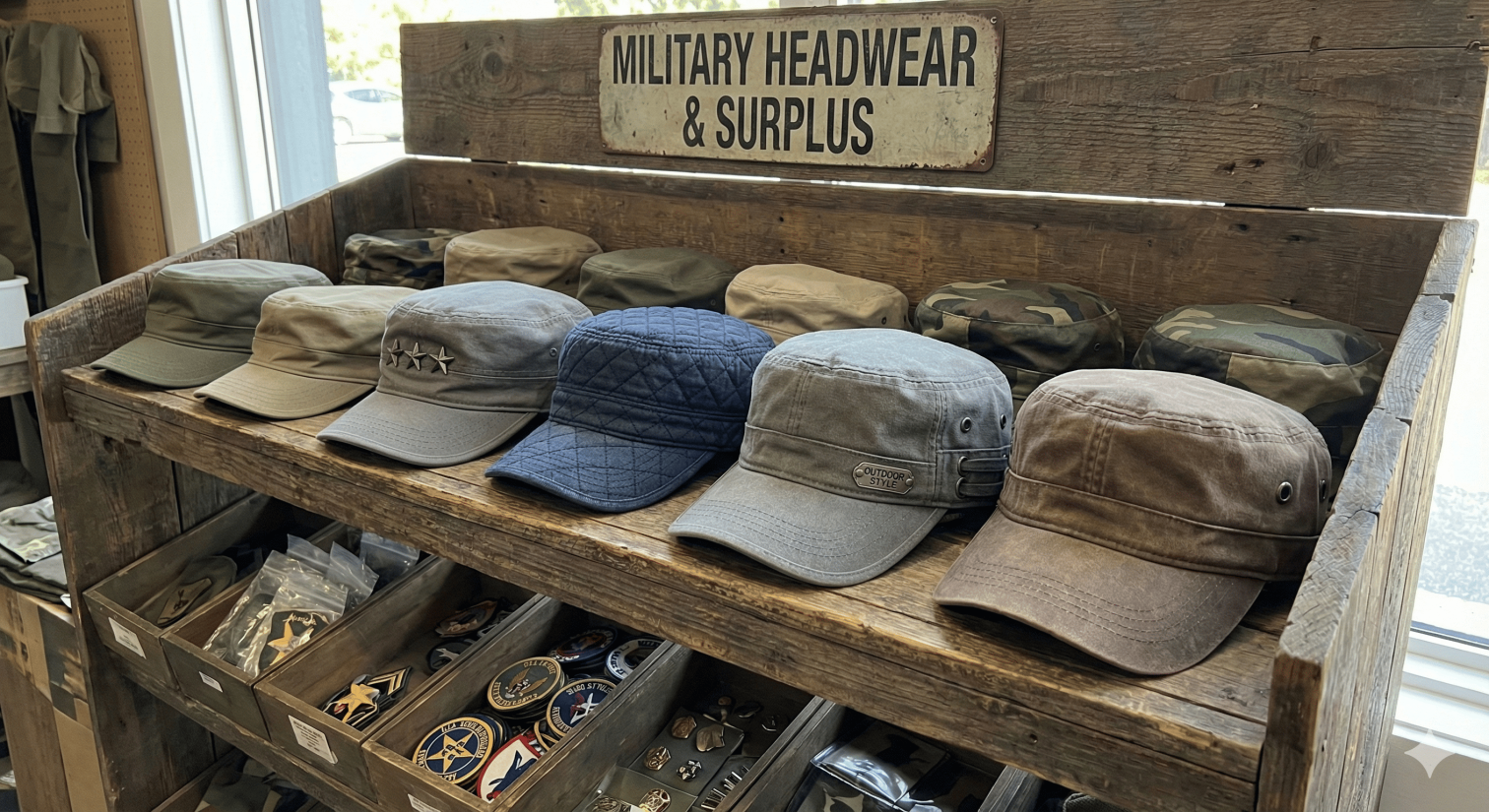 Flat top baseball cap