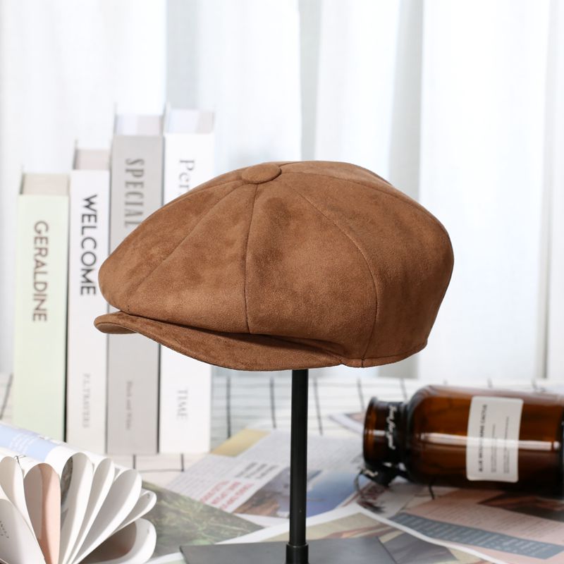 Newsboy Cap Suede