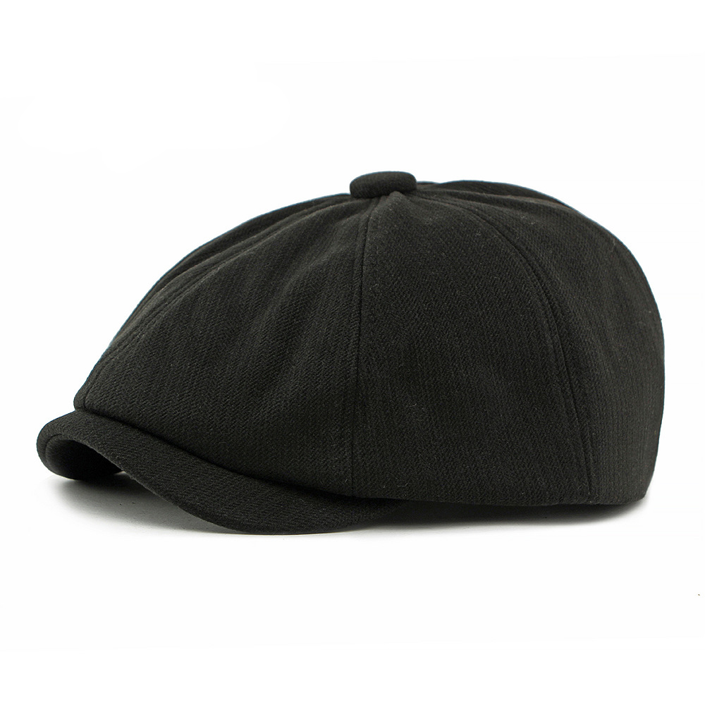 Linen newsboy cap