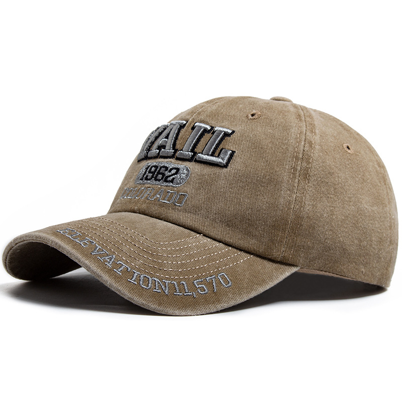 VAIL letter embroidered baseball cap