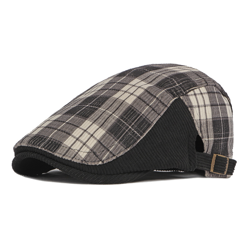 ZEB | Plaid corduroy flat cap