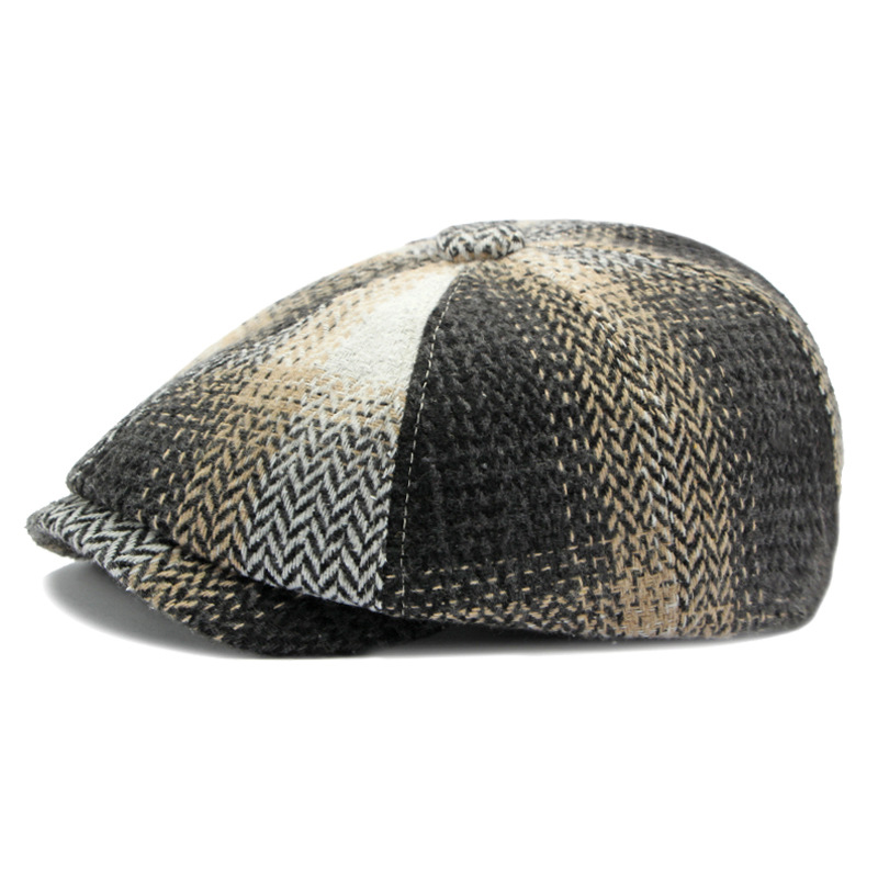 Literary octagonal newsboy cap