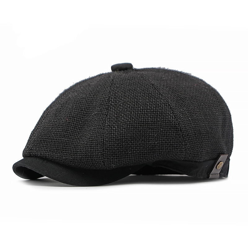 Breathable mesh octagonal newsboy cap