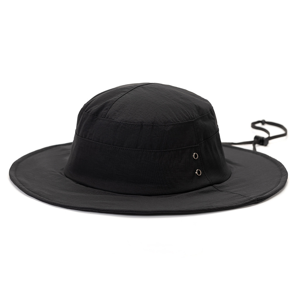 Large brim bucket hat