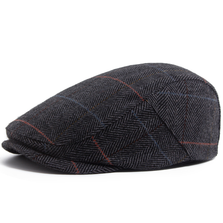 GORD | Wool striped flat-top hat