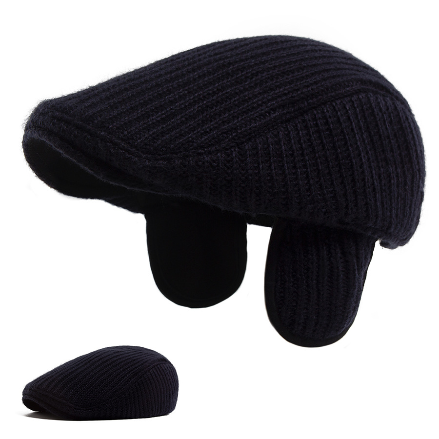 ZEB | Knitted flat cap with ear flaps