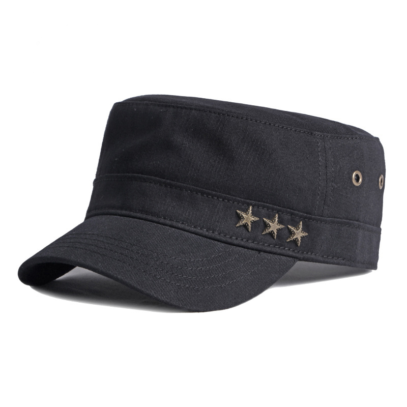 Star flat top baseball cap