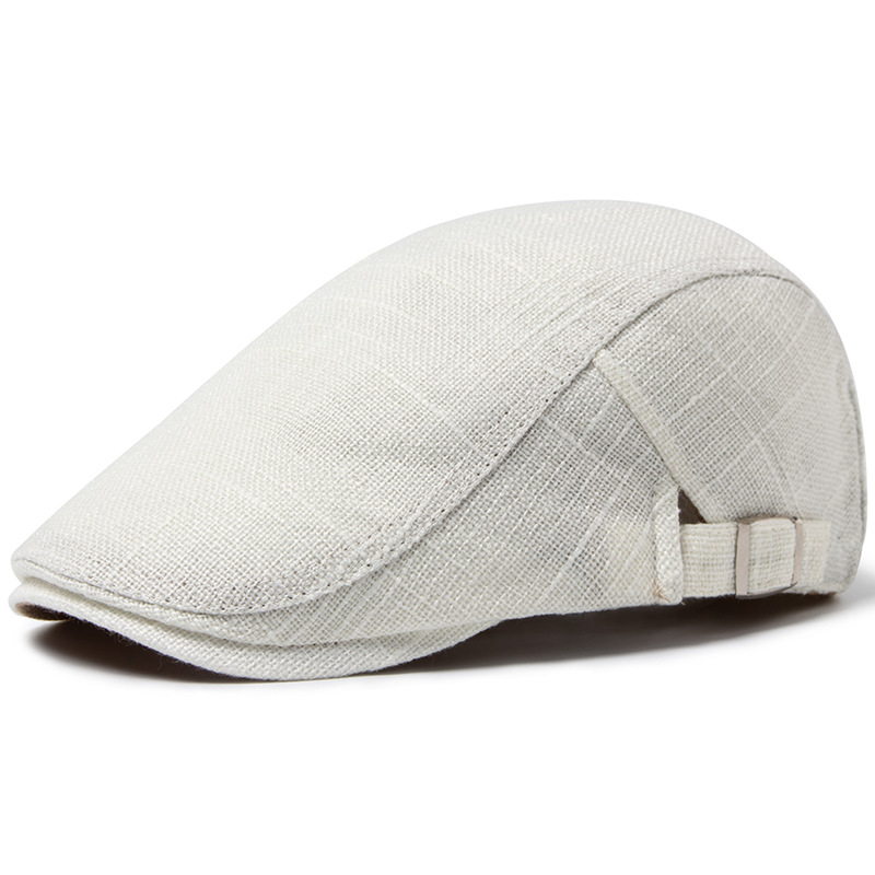 Bayside | Cotton and linen flat cap