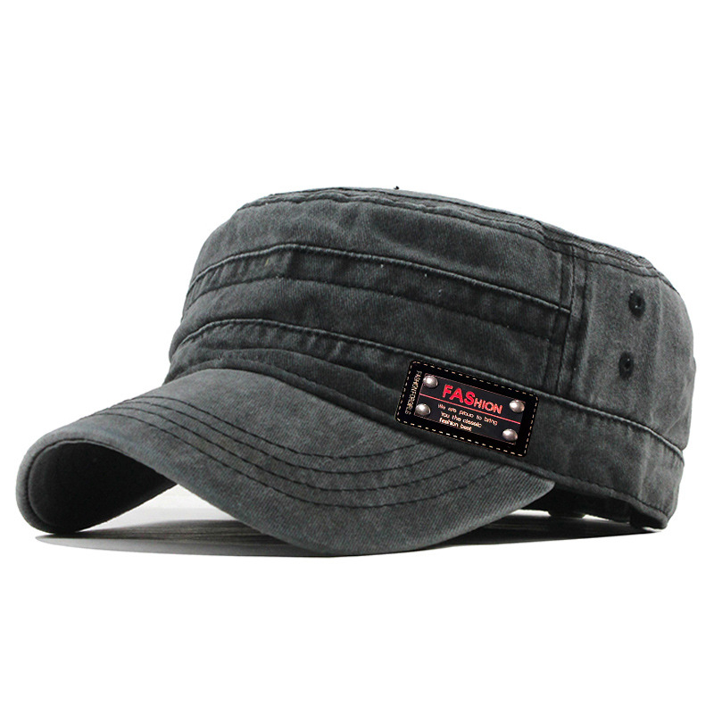 New washable flat top baseball cap
