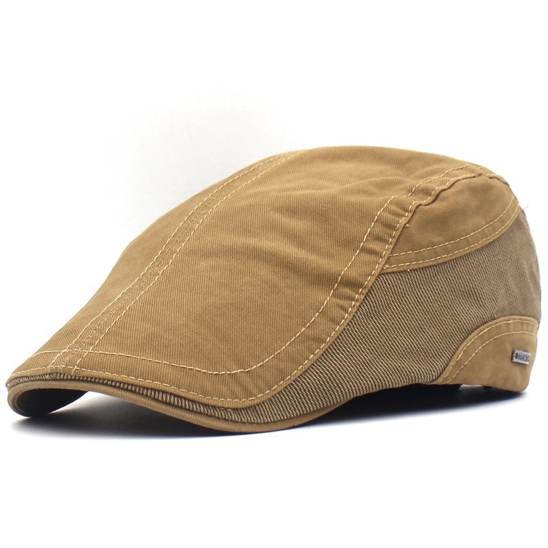 Aero | Cotton flat cap with metal plate