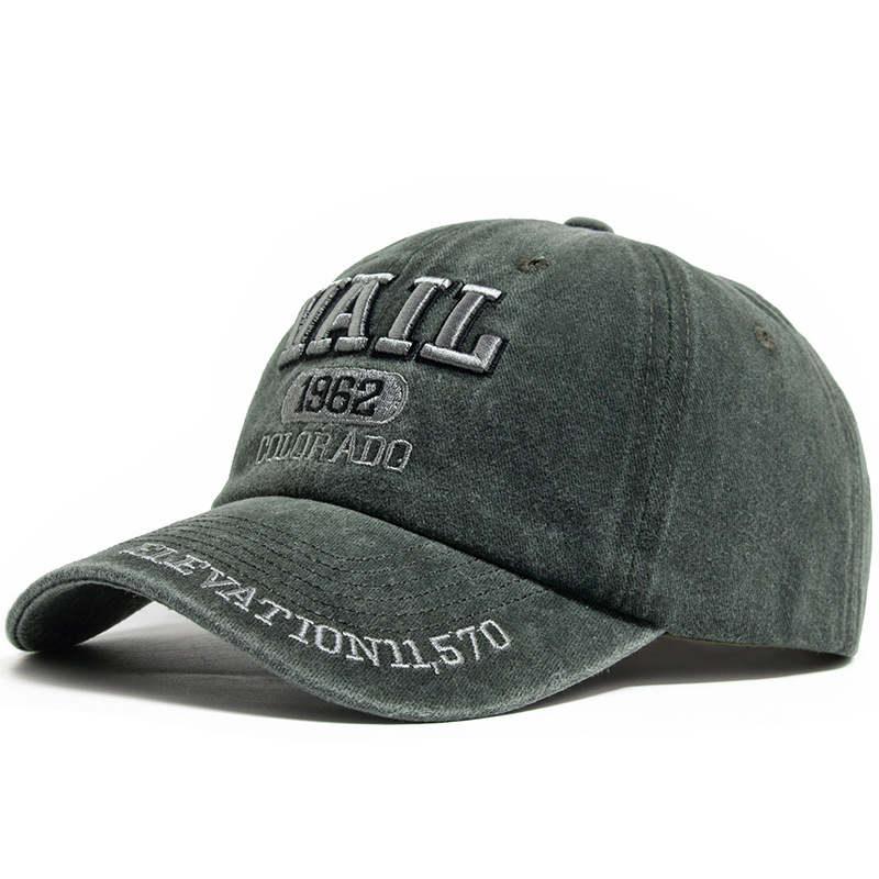 VAIL letter embroidered baseball cap