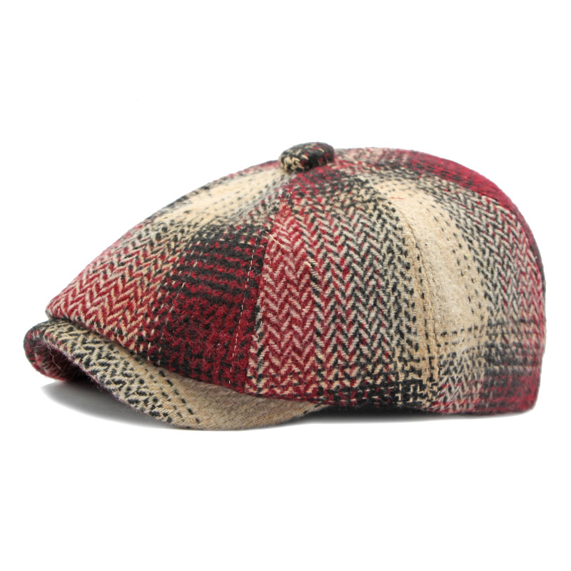 Literary octagonal newsboy cap