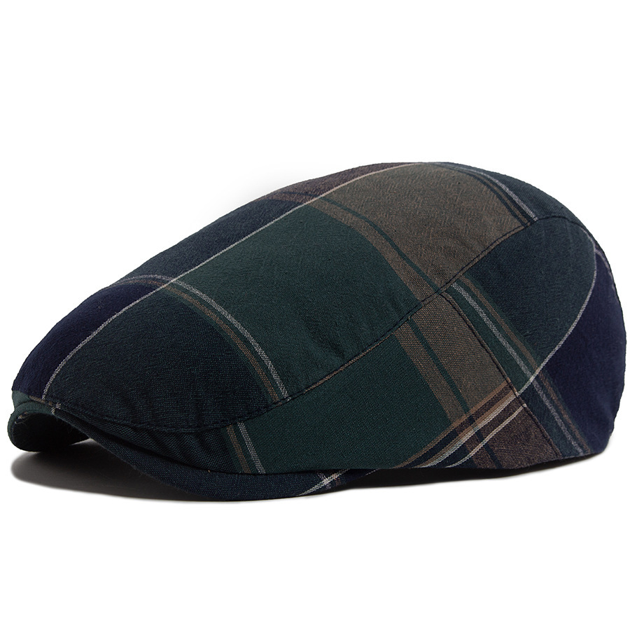 LIA | Checkered pattern cotton flat cop hat