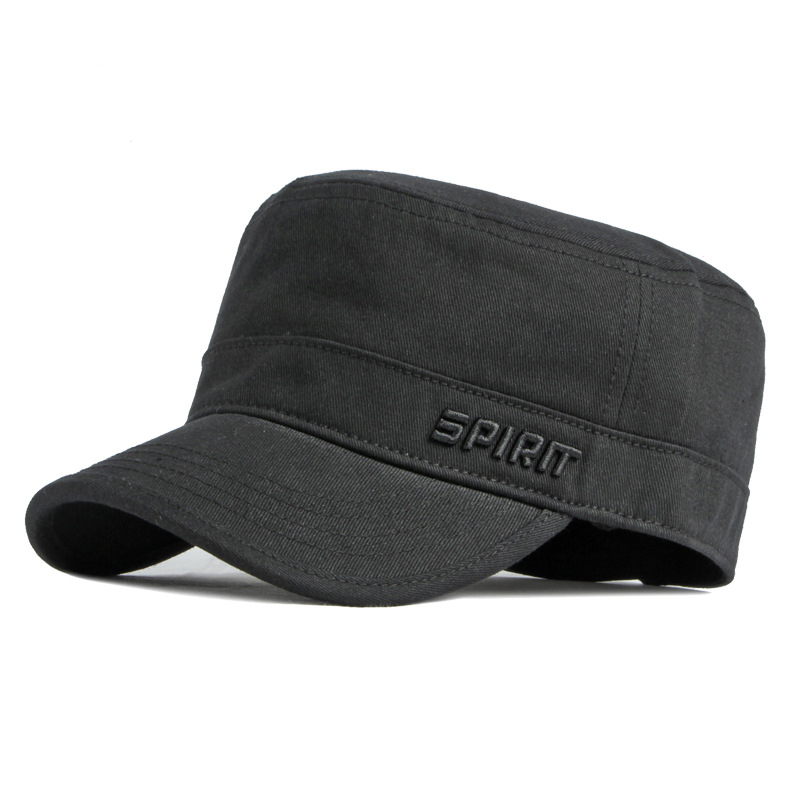 Embroidered sports flat top baseball cap
