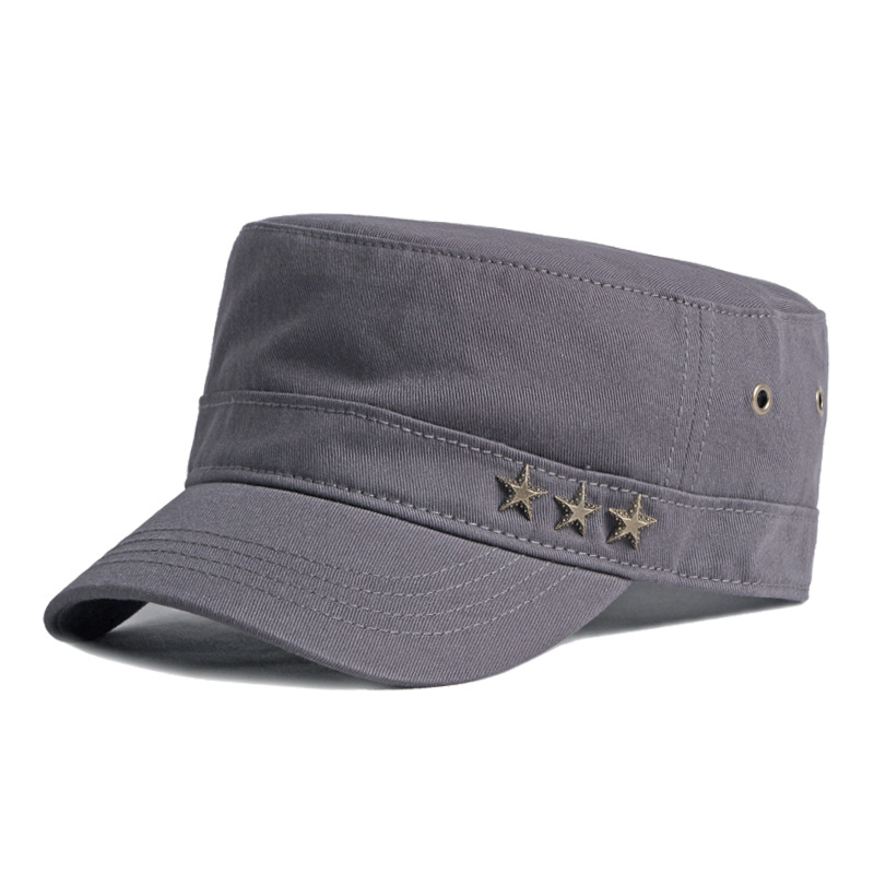 Star flat top baseball cap