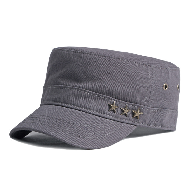 Star flat top baseball cap
