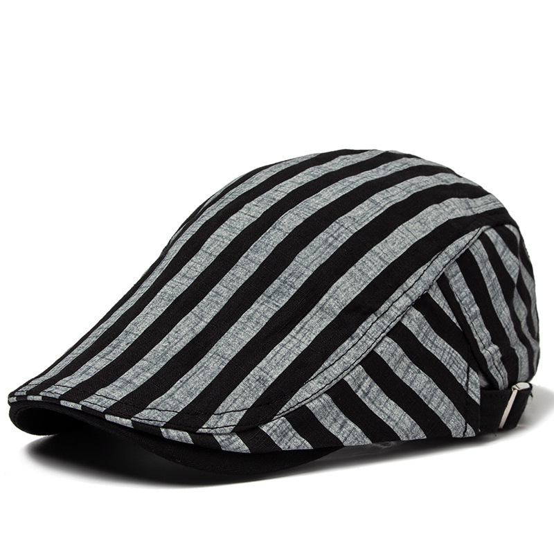 Buck | Striped flat cap