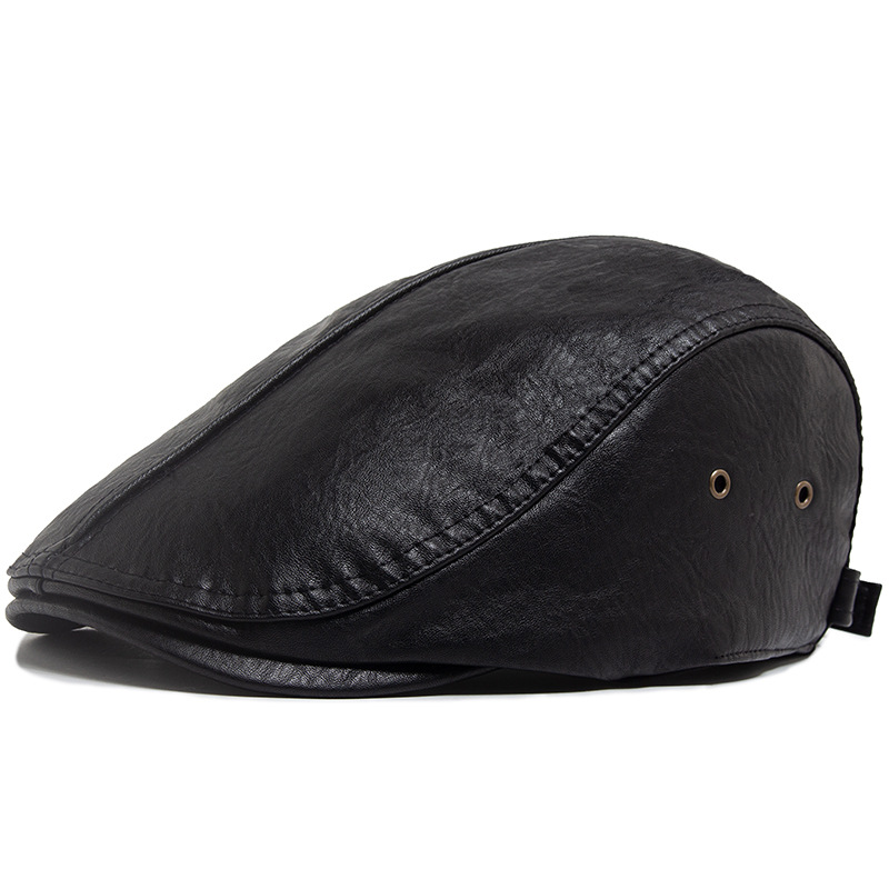 BLACKTOP | Soft leather flat cap