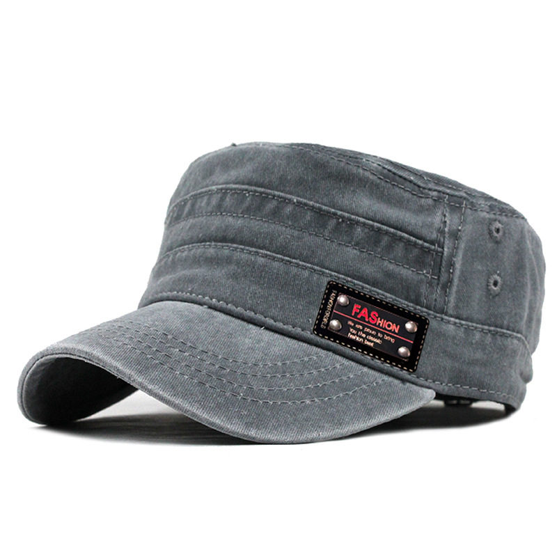 New washable flat top baseball cap