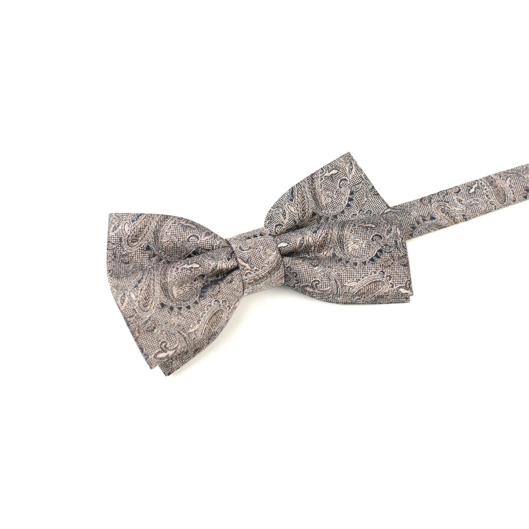 Retro khaki bow tie