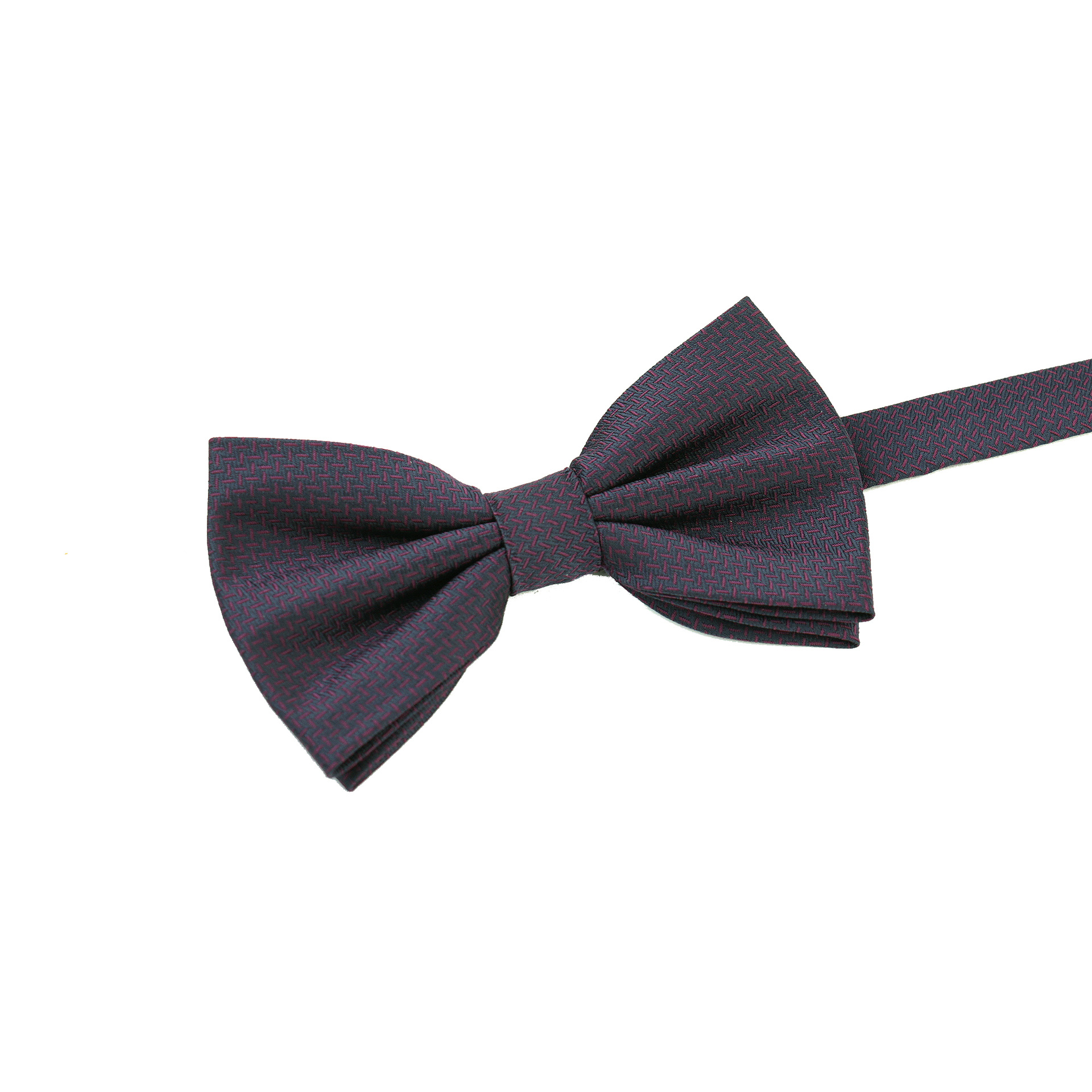 Retro red and navy bow tie