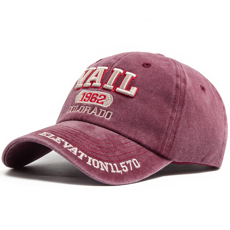 VAIL letter embroidered baseball cap