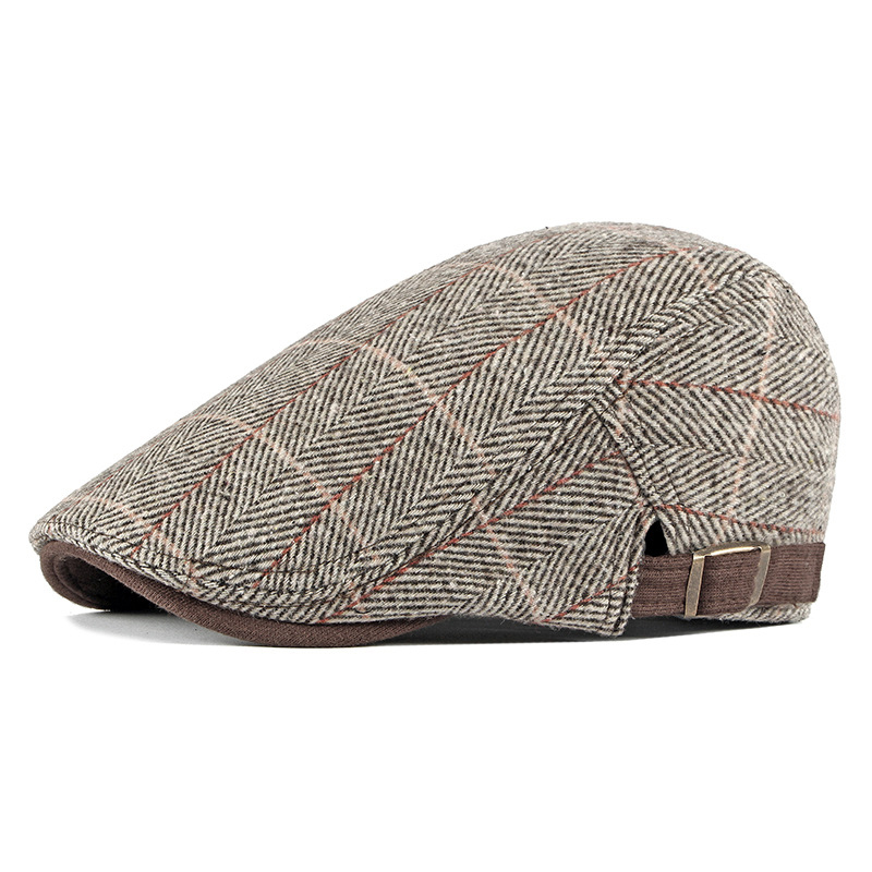 ZEB | Check wool flat cap