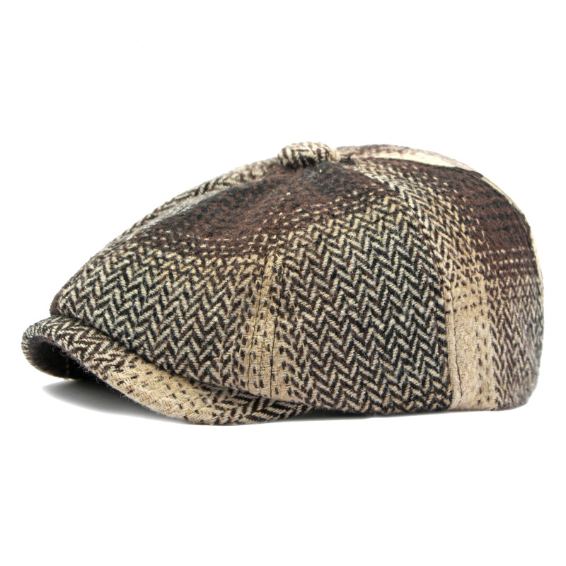 Literary octagonal newsboy cap