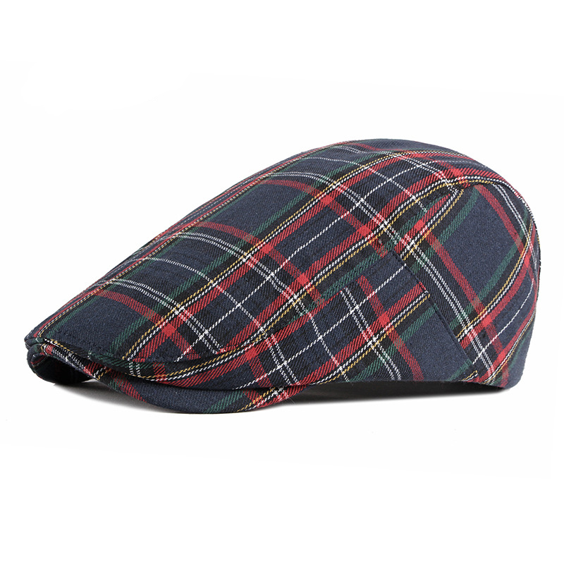 ZEB | Plaid Christmas color flat cap