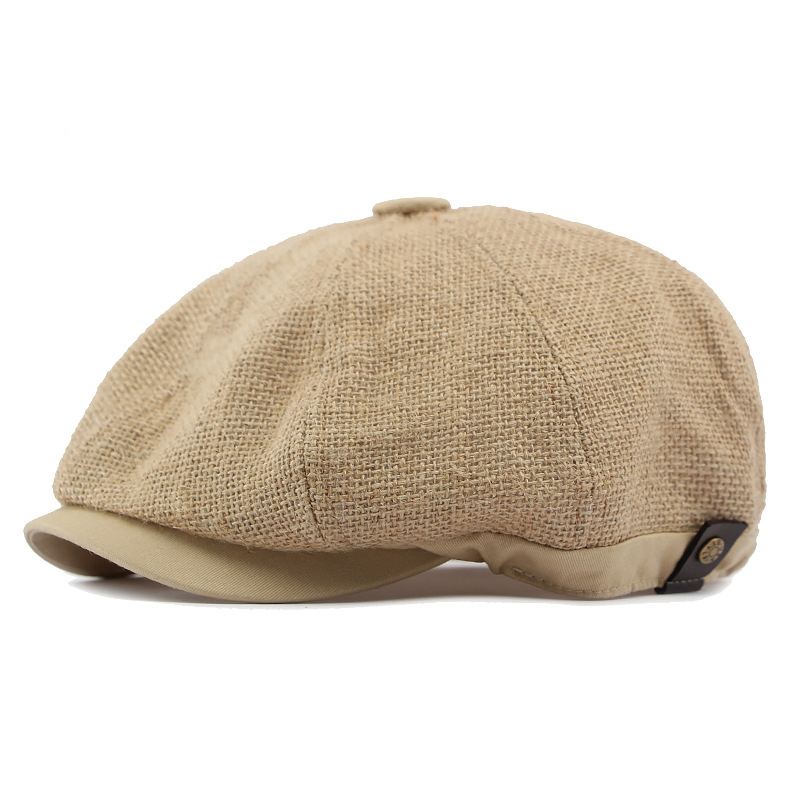 Breathable mesh octagonal newsboy cap