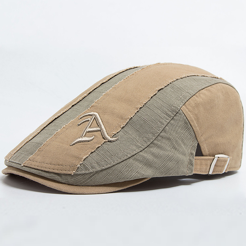 LIA | Distressed patchwork flat cap