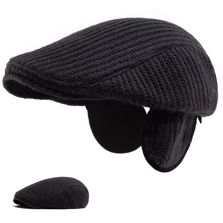 ZEB | Knitted flat cap with ear flaps