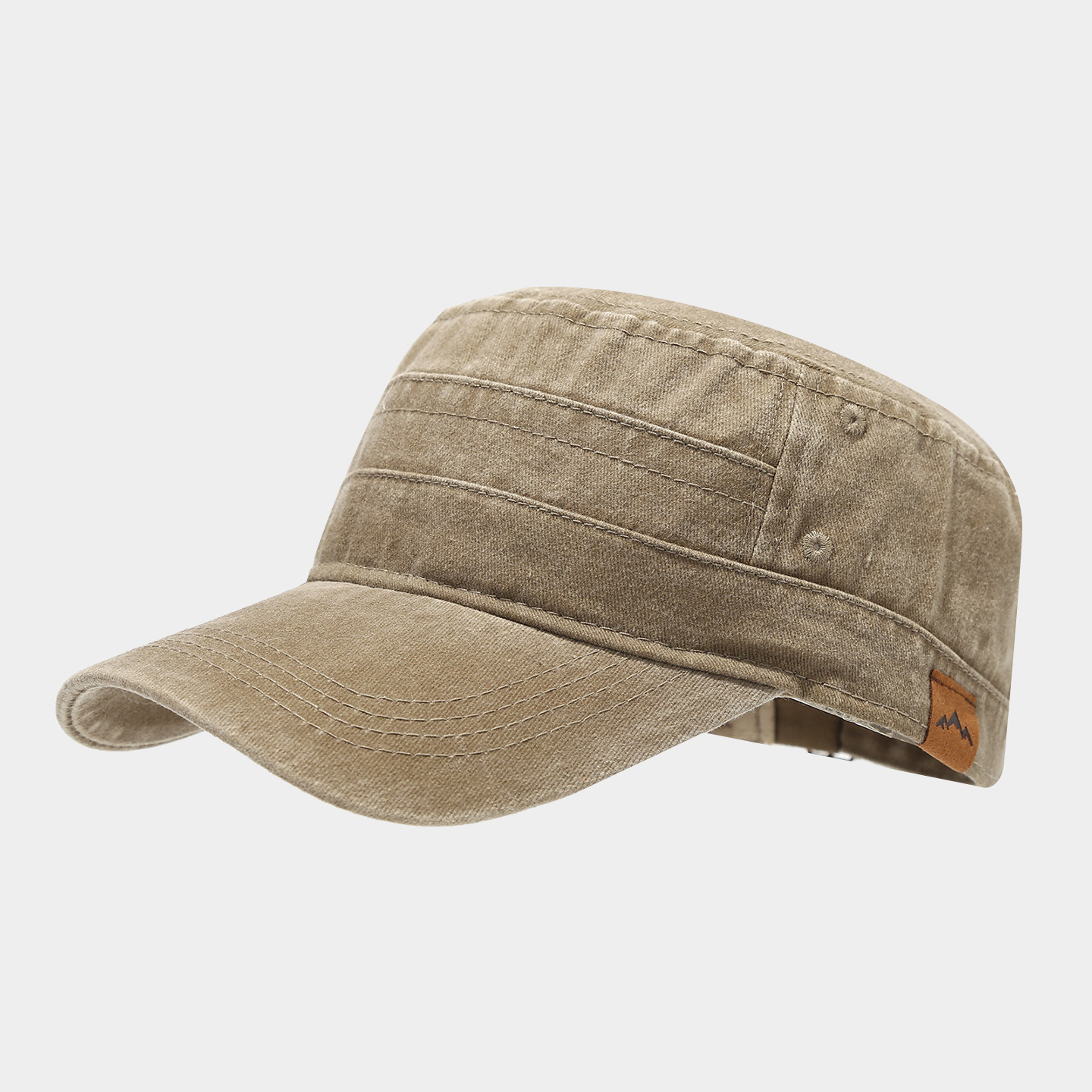 Retro washed flat top baseball cap