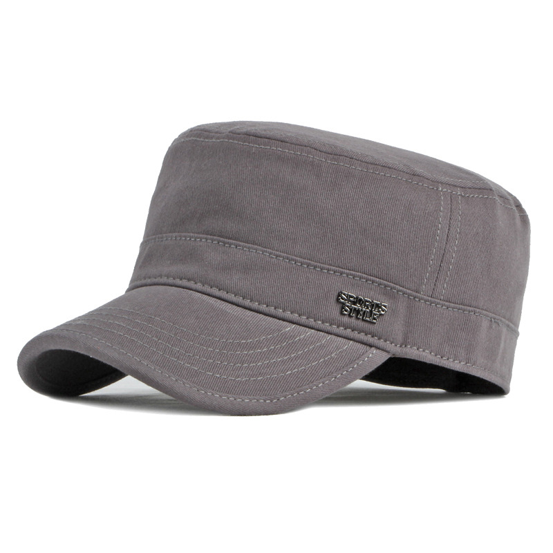 Cotton flat top baseball cap