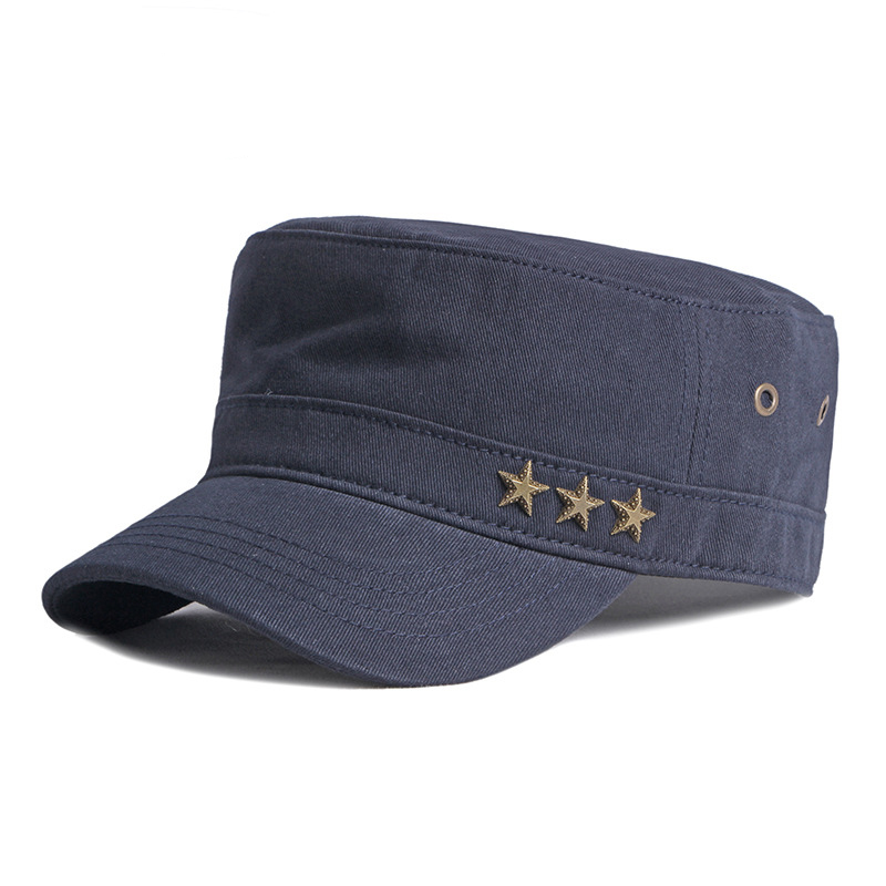 Star flat top baseball cap