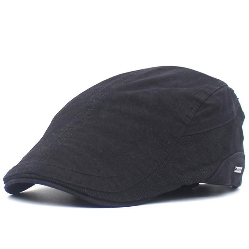 Aero | Cotton flat cap with metal plate