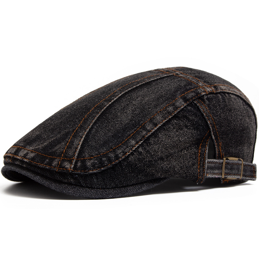 Marlin | Washed denim flat cap