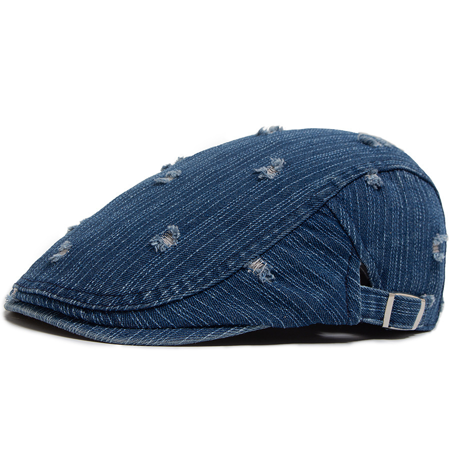 Gord | ripped denim flat cap