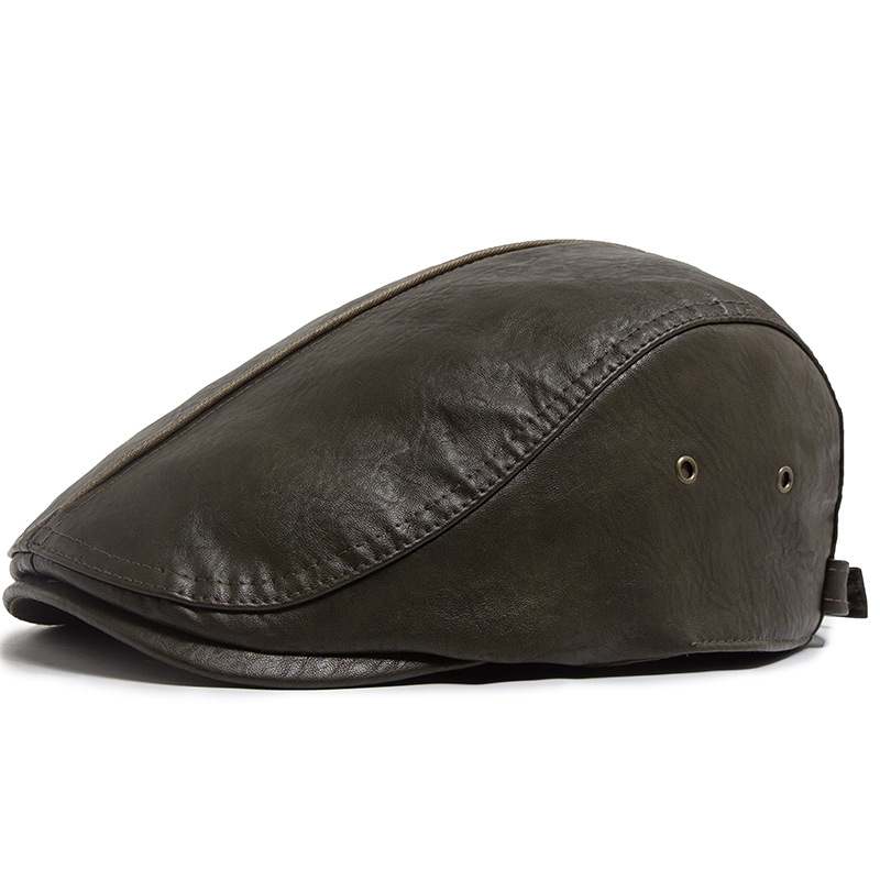 BLACKTOP | Soft leather flat cap