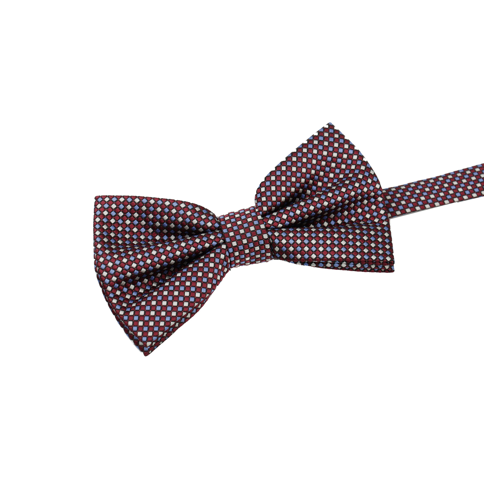 Retro red and navy bow tie
