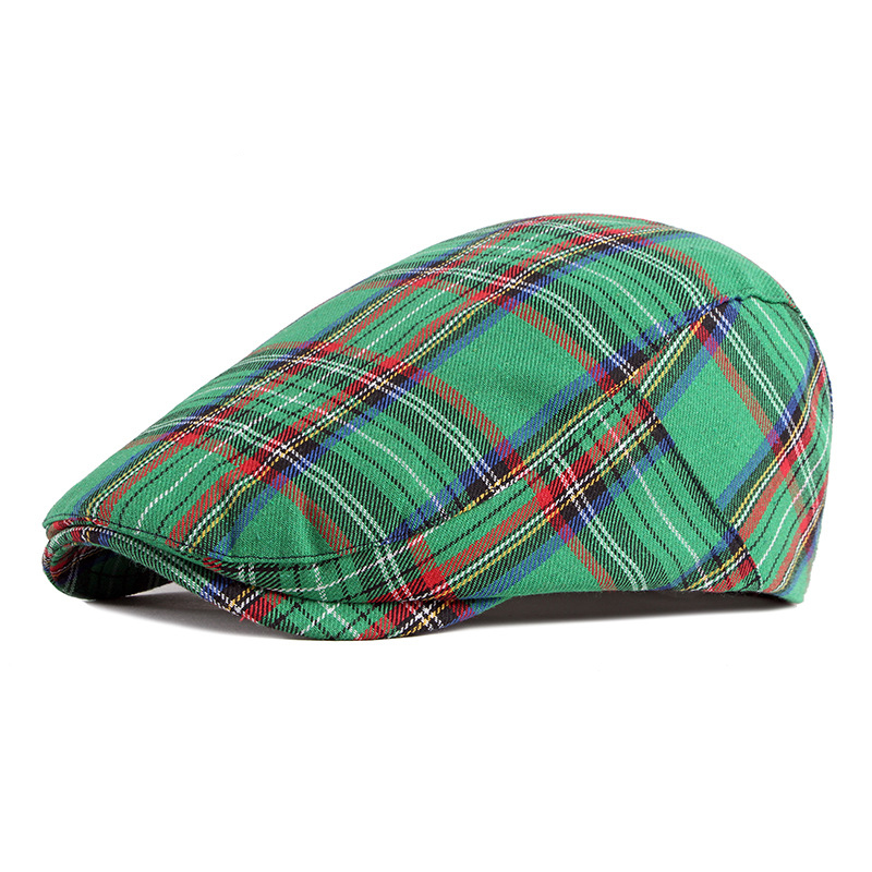 ZEB | Plaid Christmas color flat cap