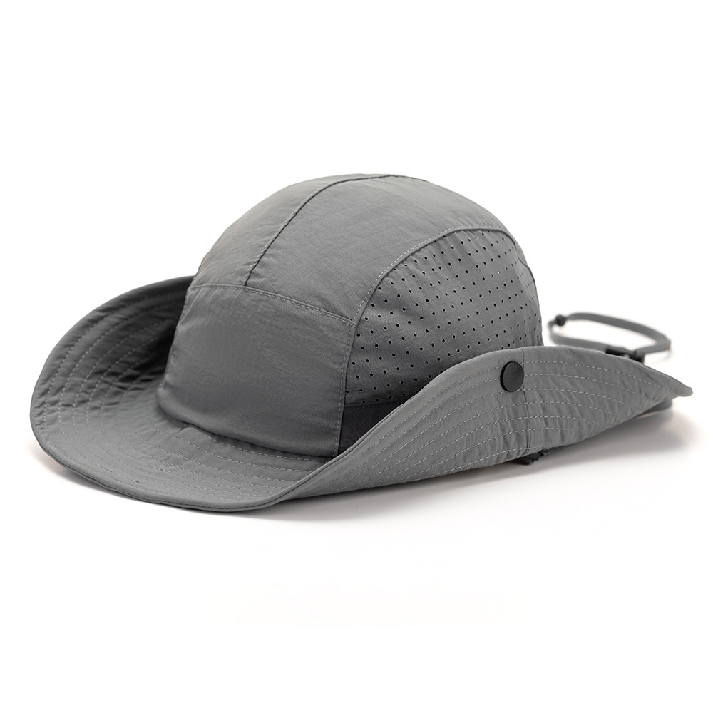 Embroidered quick-drying bucket hat